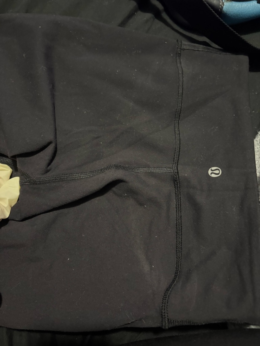 Lululemon Black High-Rise Leggings with Logo